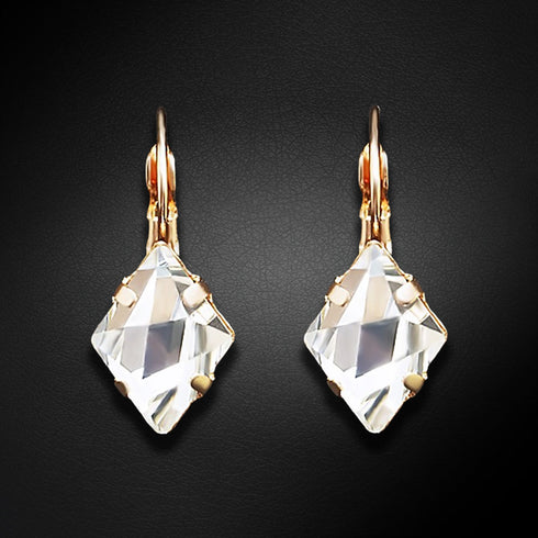 Auskarai "Kristalo rombas III" su Swarovski™ kristalais